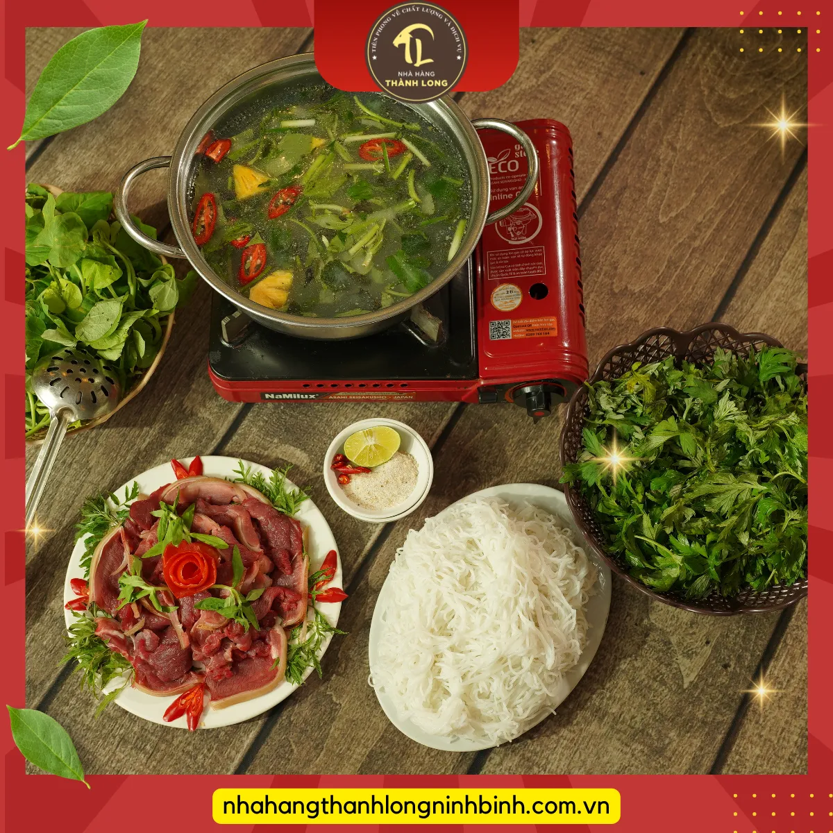 Lẩu dê Ninh Bình - Nhà hàng Thành Long