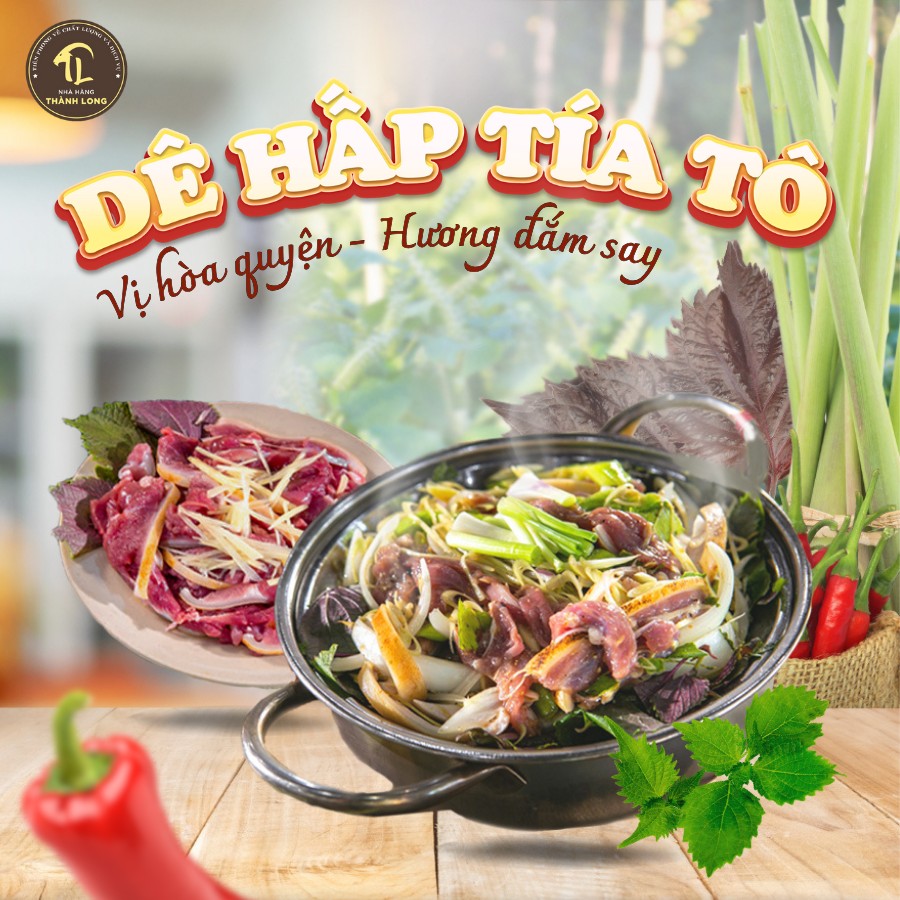 Dê Hấp Tía Tô