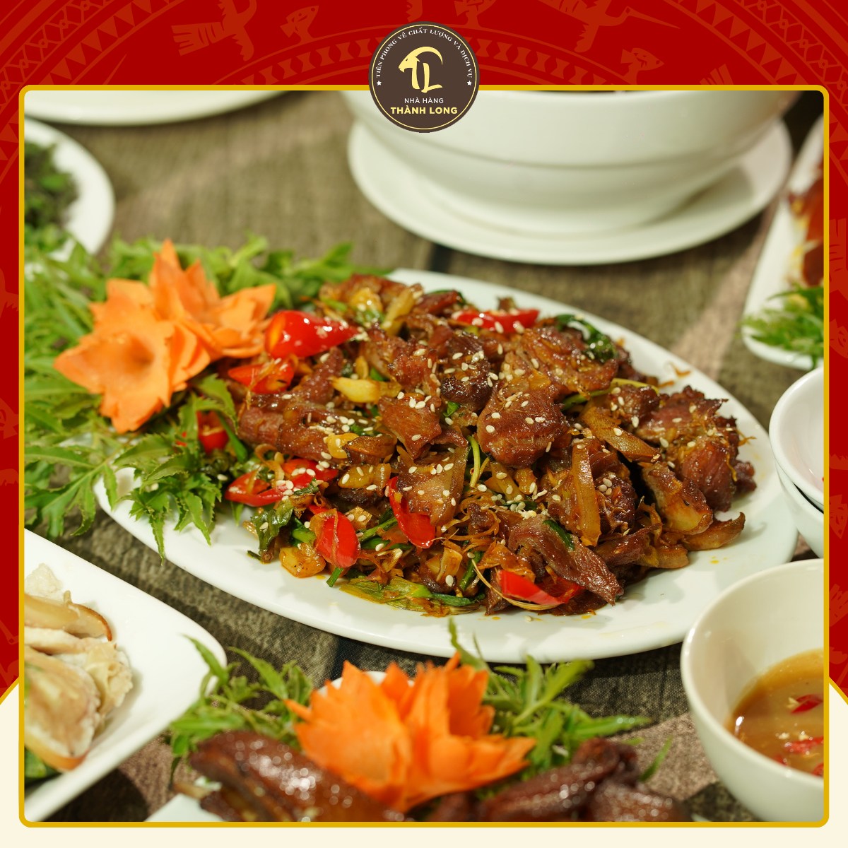 dê xào sả ớt ninh bình
