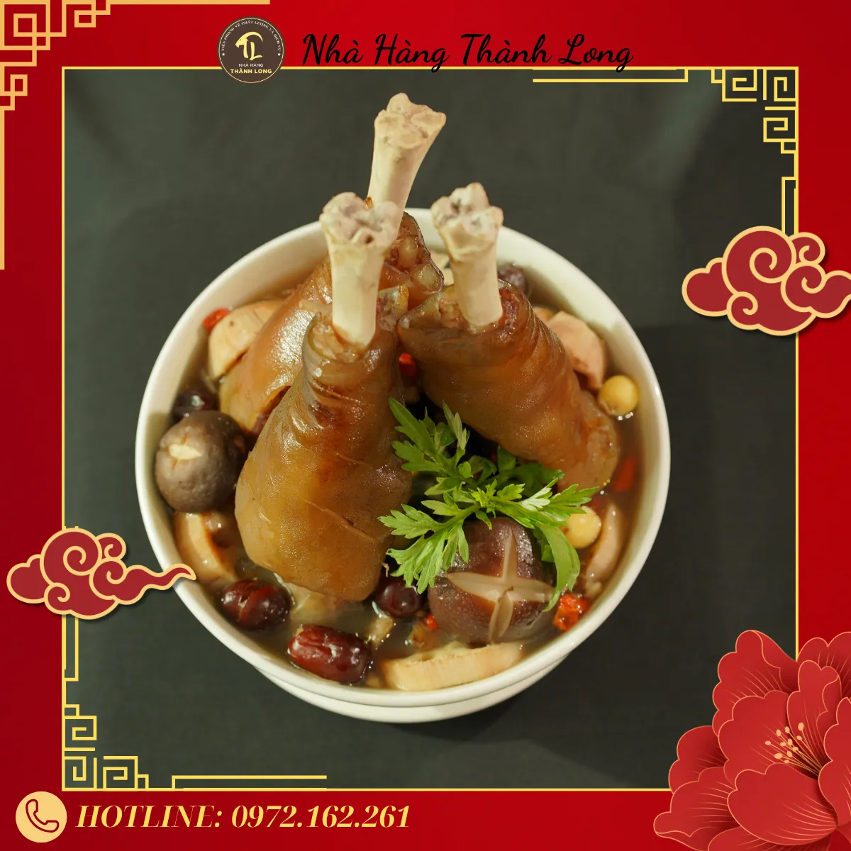 chân dê hầm thuốc bắc